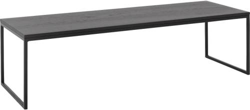 Goossens Salontafel Arti Line rechthoekig, hout eiken antraciet, elegant chic, 160 x 42 x 55 cm