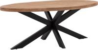 Goossens Eettafel Zida, Ovaal 210 x 100 cm strak blad