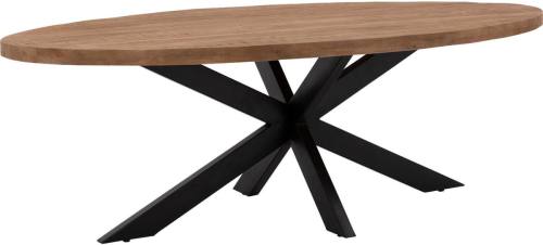 Goossens Eettafel Zida, Ovaal 240 x 110 cm strak blad