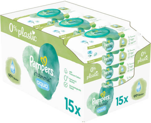 Pampers Harmonie Aqua Babydoekjes - 720 stuks