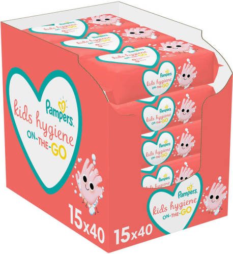 Pampers Kids Hygiene On-The-Go Doekjes - 15 verpakkingen - 600 doekjes