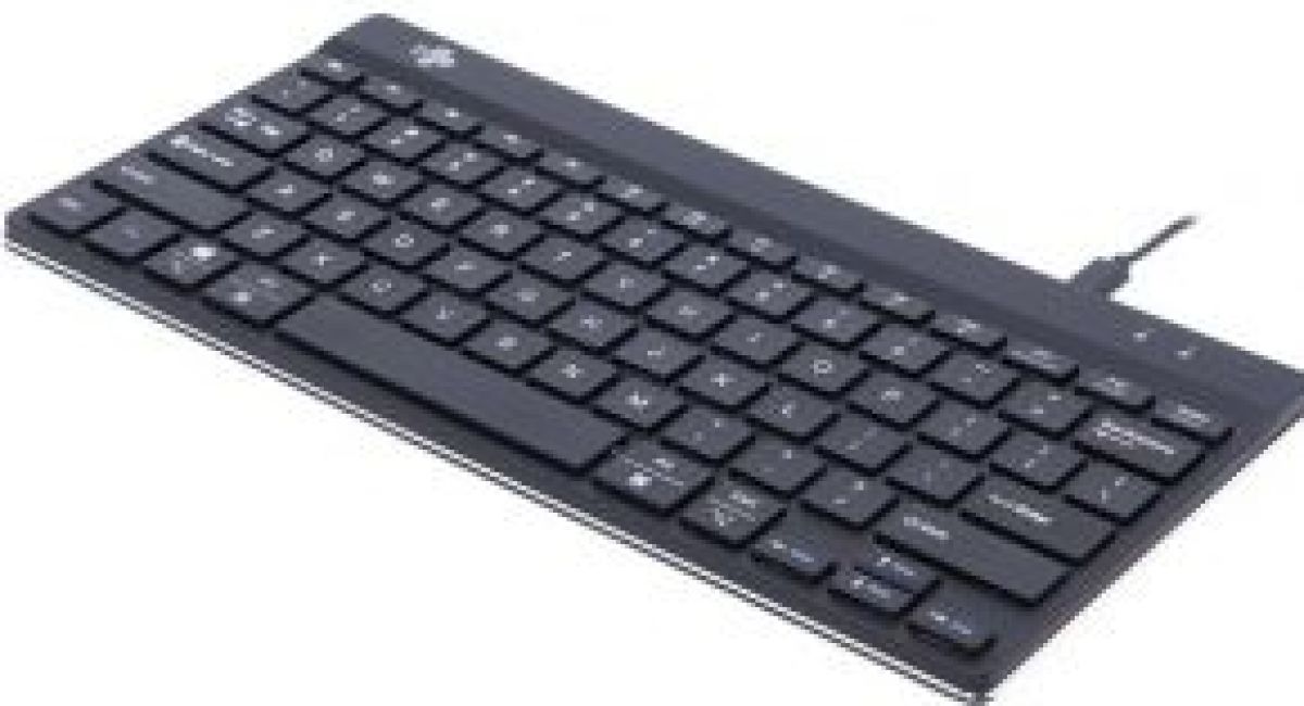 R-Go Tools R-Go Compact Break Toetsenbord, QWERTY (US), zwart, bedraad
