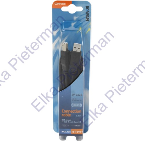 Scanpart USB kabel 2.0 A(M)-B(M) 2.0m