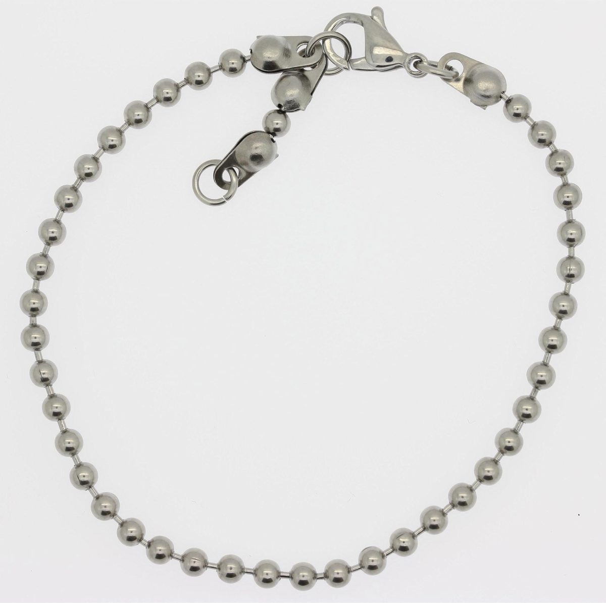 Firetti Edelstalen armband Bolletjesschakels, 3,0 mm breed, glanzend Made in Germany