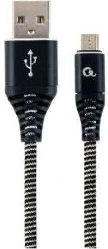 CableXpert CC-USB2B-AMMBM-2M-BW USB-kabel 2.0 USB A Micro-USB B Zwart