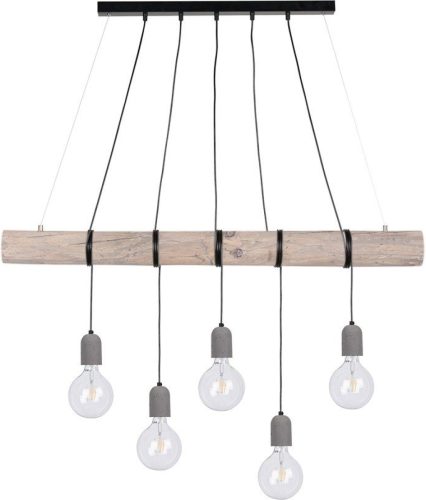 SPOT Light Hanglamp TRABO CONCRETE Hanglamp, houten balk van massief grenenhout ø 8-12 cm