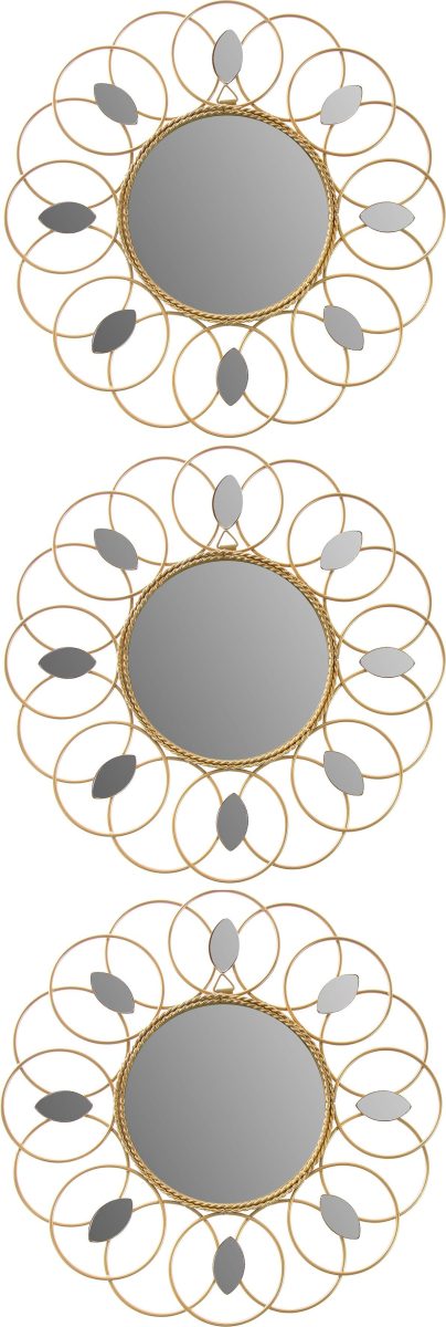 Myflair Möbel & Accessoires Sierspiegel Antigua, goldfarben (set, 3 stuks)