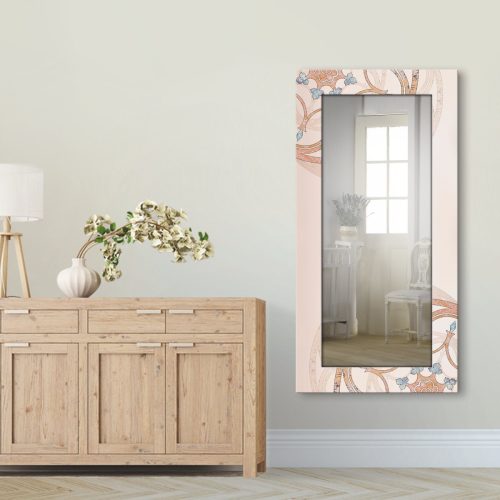 Artland Wandspiegel Boho mandala ingelijste spiegel voor het hele lichaam met motiefrand, geschikt voor kleine, smalle hal, halspiegel, mirror spiegel omrand om op te hangen