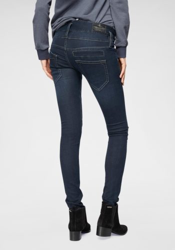 Herrlicher Skinny jeans PITCH SLIM REUSED DENIM Low Waist ultimate-stretch met licht push-upeffect