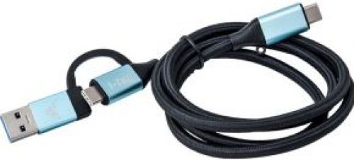 I-tec C31USBCACBL USB-kabel 1 m USB C Zwart, Blauw