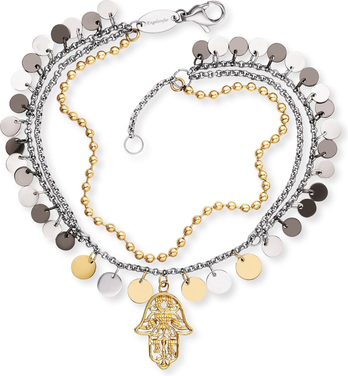 Engelsrufer Edelstalen armband BOHO hand van Fatima, ERBS-hand-bi