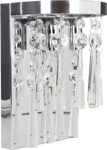 SPOT Light Wandlamp LUXORIA Echt kristalglas, ledverlichting inclusief, bijzonder decoratief en hoogwaardig.