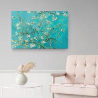 Reinders! Artprint op hout Decoratief paneel 60x90 Van Gogh - amandelbloesem