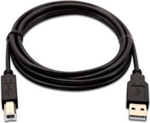 V7 J154508 USB-kabel 2 m USB A USB B Mannelijk Zwart