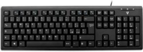 V7 KU200 USB + PS/2 QWERTY Italiaans Zwart toetsenbord