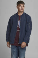 JACK & JONES PLUS SIZE bomberjack JJERUSH Plus Size navy blazer