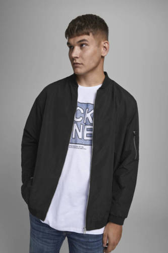 JACK & JONES PLUS SIZE bomberjack JJERUSH Plus Size black