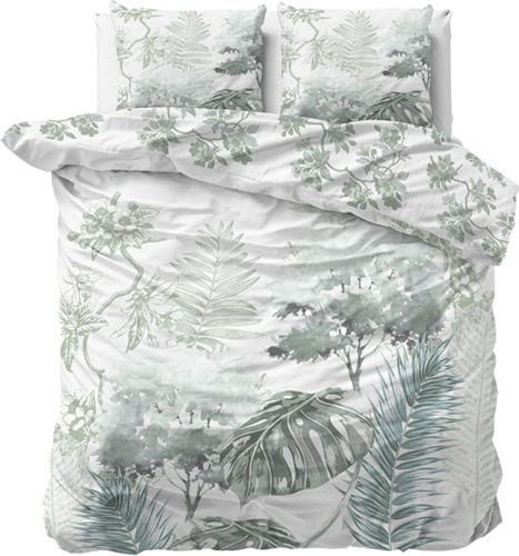 Manilla Satin Theresa White 2-persoons (200 x 200/220 cm + 2 kussenslopen) Dekbedovertrek