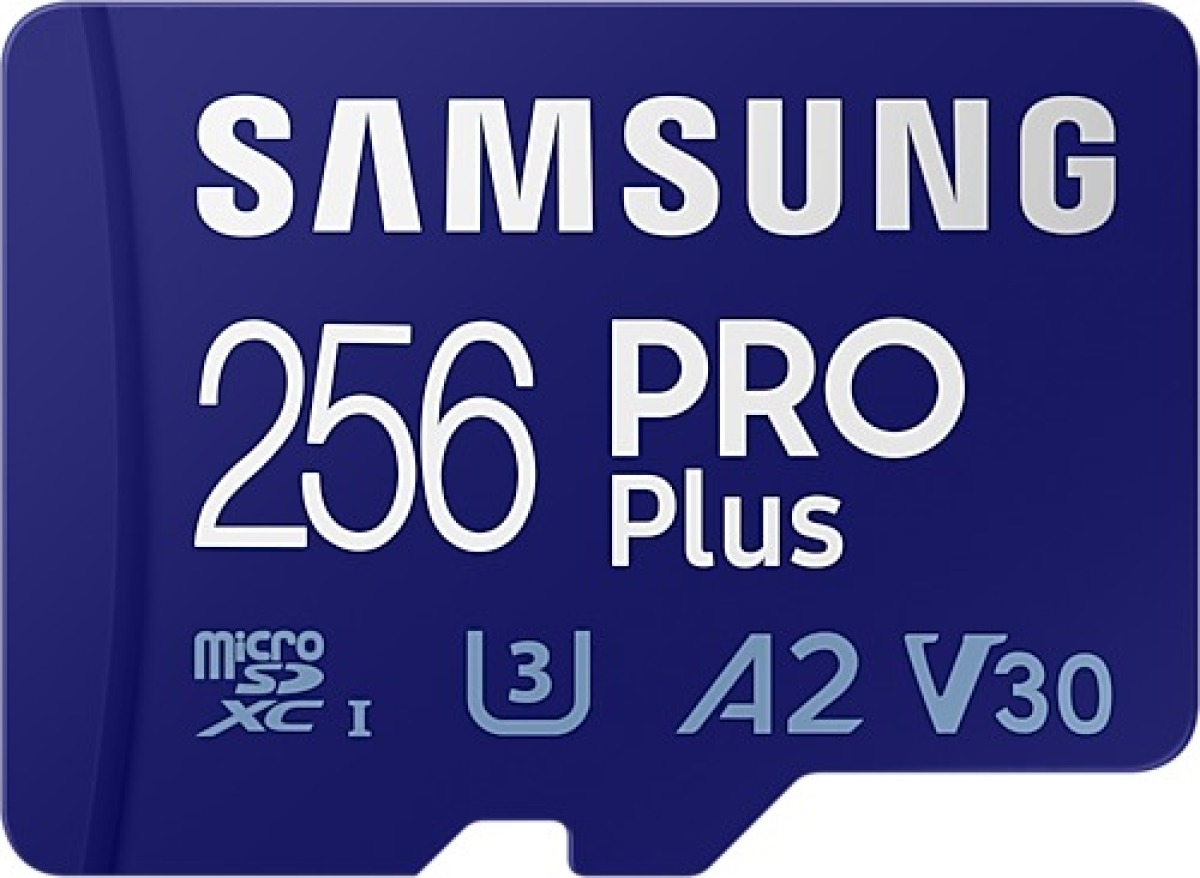 Samsung PRO Plus 256GB microSDXC Micro SD-kaart Blauw