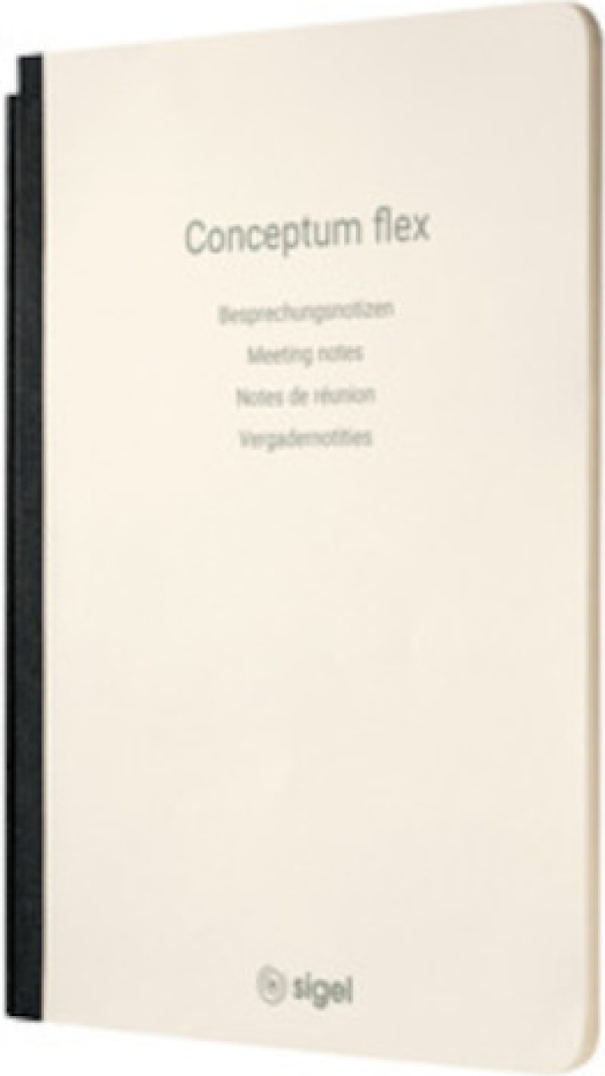 Sigel notitieblok Conceptum A5 vergader crème 92 pagina's
