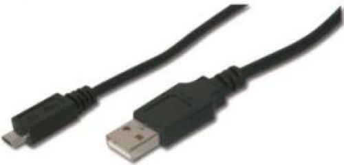 Assmann Electronic AK-300127-010-S 1m USB A Micro-USB B Zwart USB-kabel
