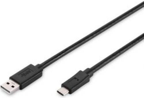 Assmann Electronic USB C/USB A 1.8m 1.8m USB A USB C Zwart