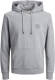 Jack & Jones ESSENTIALS hoodie JJESHARK light grey melange