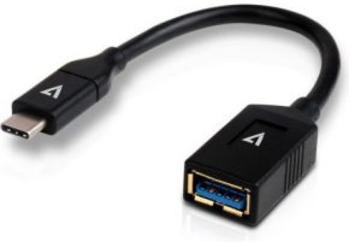 V7 8Q9069 0.1m USB C USB A Zwart USB-kabel