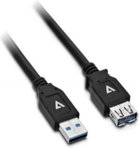 V7 J153346 2m USB A USB A Zwart