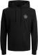 Jack & Jones ESSENTIALS hoodie JJESHARK met logo black