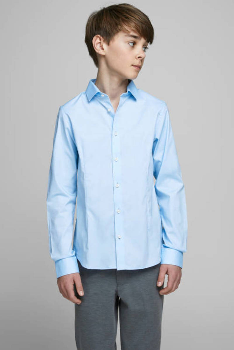 Jack & Jones JUNIOR overhemd JPRPARMA lichtblauw