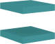 VidaXL Wandschappen zwevend 2 st 23x23,5x3,8 cm MDF blauw