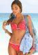 s.Oliver push-up bikinitop met stippen rood/wit