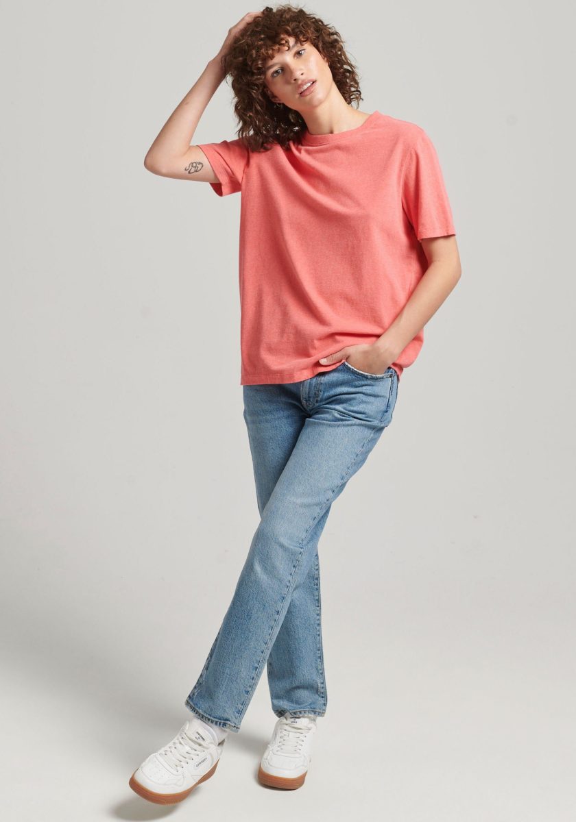 Superdry T-shirt Vintage logo T-shirt van biokatoen