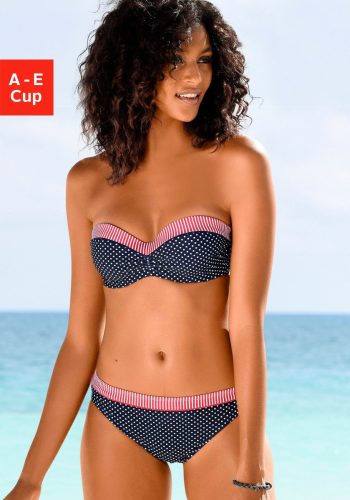 s.Oliver RED LABEL Beachwear Bandeau-bikinitop Avni met aangerimpeld midden