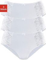 PETITE FLEUR Heupslip met gebloemde kant opzij (3 stuks)