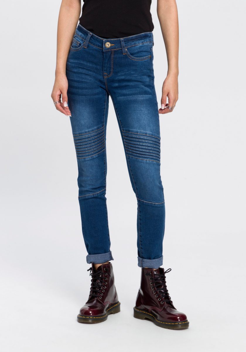 Arizona Skinny fit jeans In biker-look Low Waist