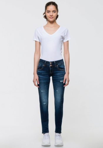 LTB Skinny fit jeans JULITA X met extra smalle pijpen en lage taillehoogte in 5-pocketsstijl