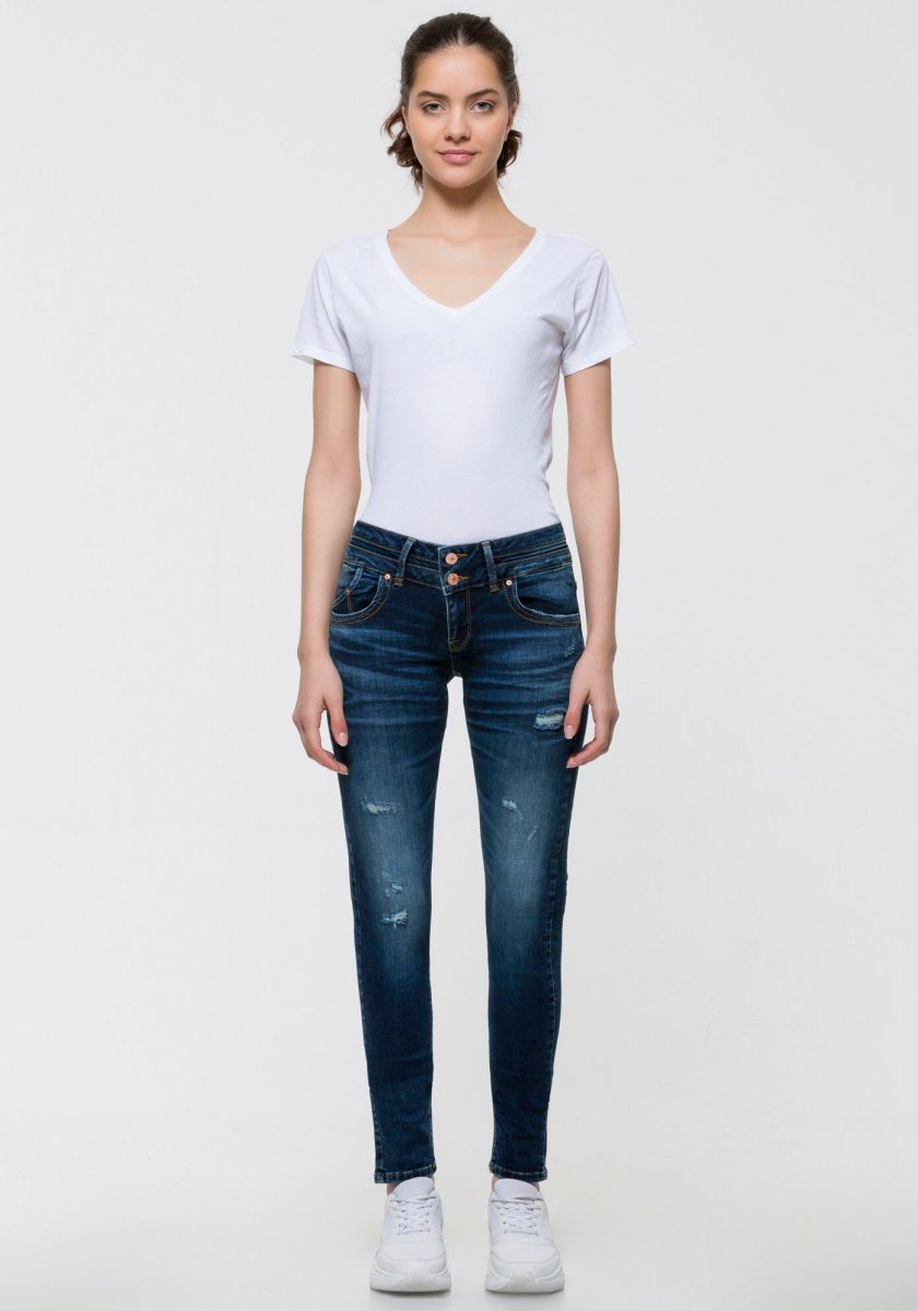 LTB Skinny fit jeans JULITA X met extra smalle pijpen en lage taillehoogte in 5-pocketsstijl