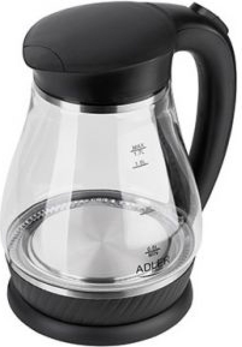 Adler AD 1274 B waterkoker 1,7 l Zwart, Transparant 2200 W