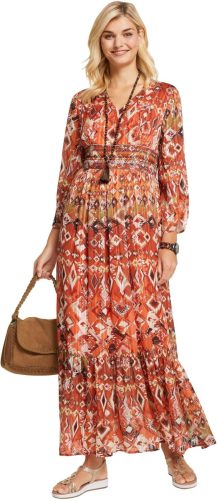 LINEA TESINI by Heine Maxi-jurk Gedessineerde jurk