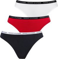 Tommy hilfiger String met smalle logoboord (3 stuks)