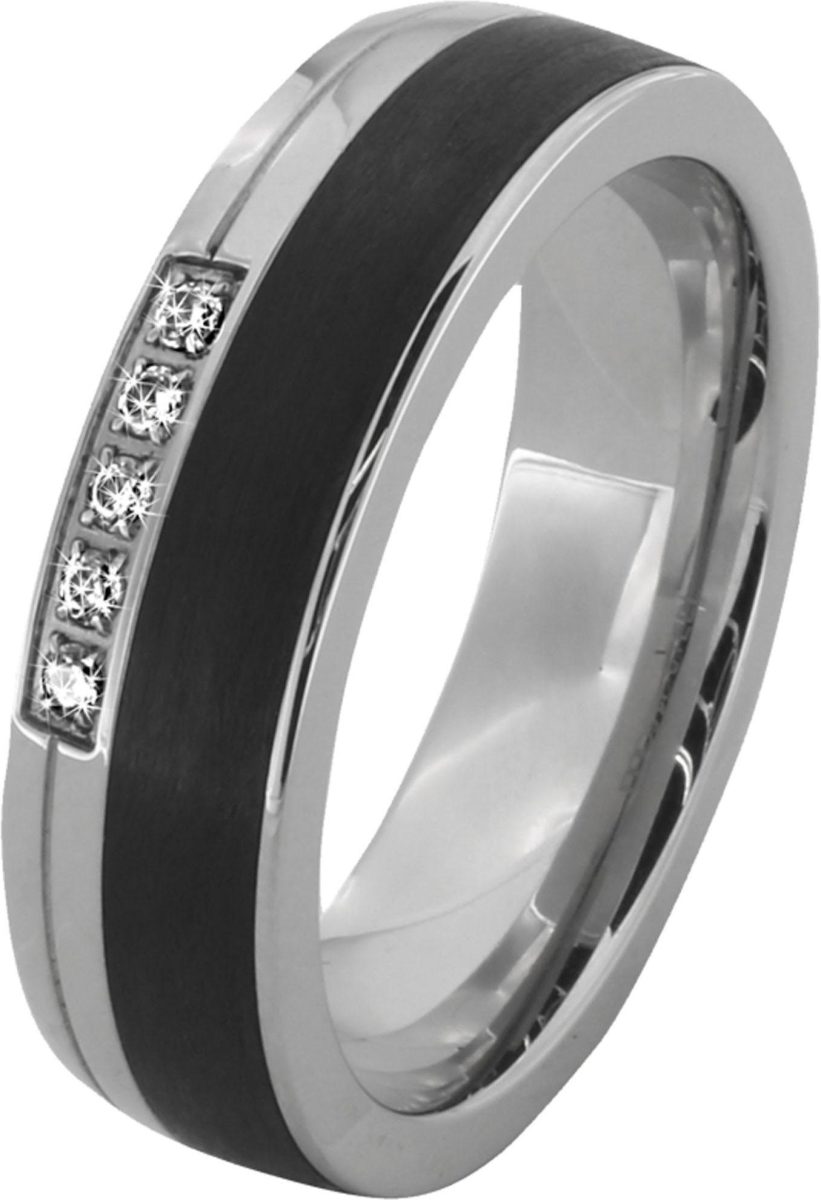 DOOSTI Trouwring SC-01-D, SC-01-H, SC-02-D, SC-02-H Made in Germany, naar keuze met of zonder zirkoon