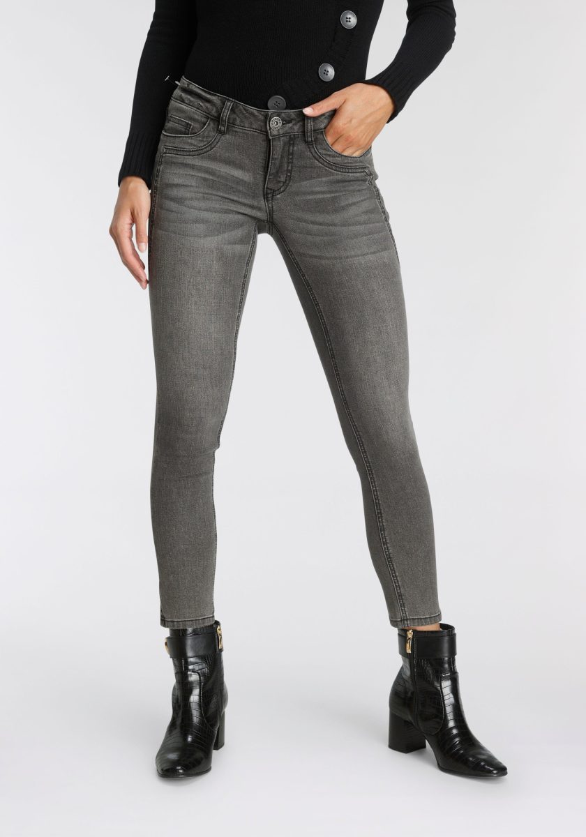 Arizona Skinny fit jeans Met geren Low Waist