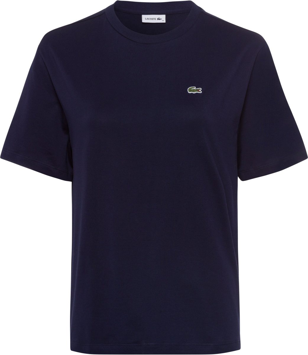 Lacoste T-shirt met groen Lacoste-logo op borsthoogte