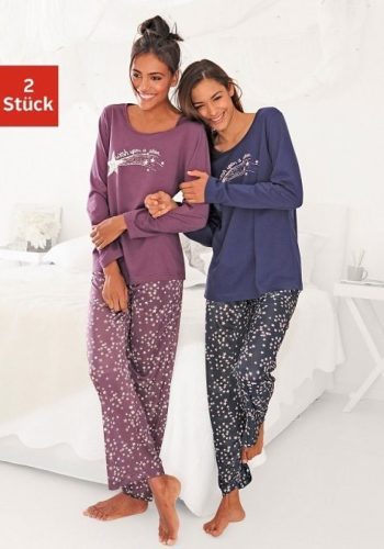 Vivance Dreams Pyjama met sterrenprint (Set van 2)