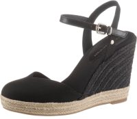 Tommy hilfiger Sandaaltjes BASIC CLOSED TOE HIGH WEDGE met beklede sleehak