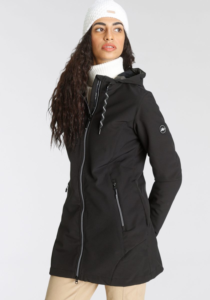 Polarino Softshell-jas met geraffineerde details