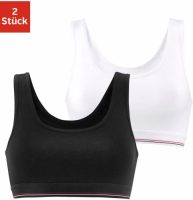 H.I.S Bustier met zacht onderbuste-elastiek (Set van 2)