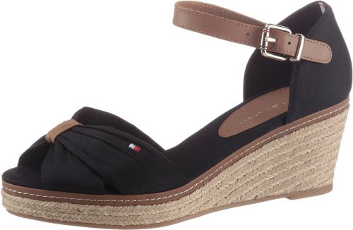 Tommy hilfiger Sandaaltjes ICONIC ELBA SANDAL met contrasterende stiksels